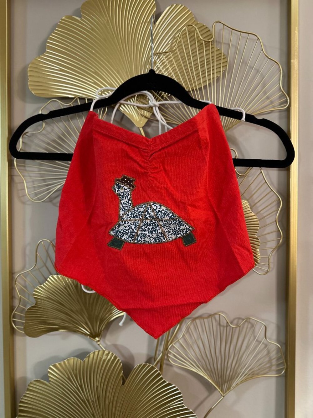Fashion Brand Company Red Turtle Halter Top - Picture 2 of 7